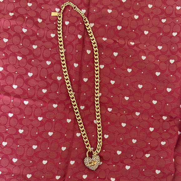 Coach Gold Heart Pendant Necklace - Picture 1 of 8